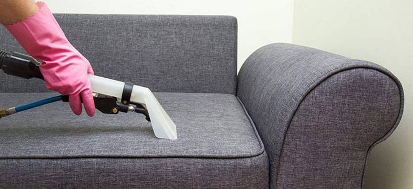Upholstery cleaning to restore a couch